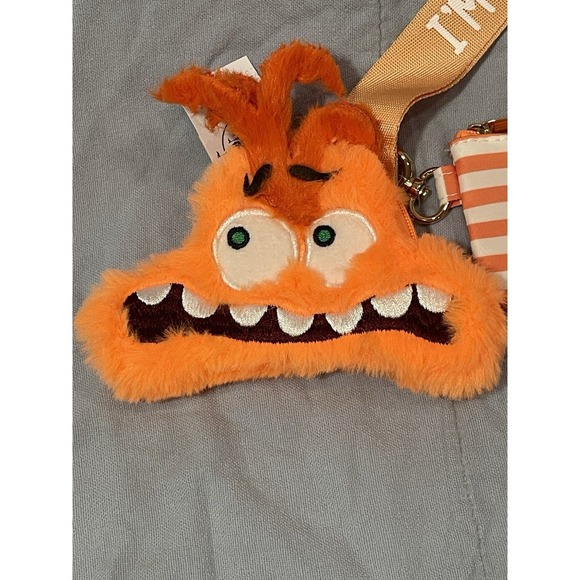 NEW Disney Parks Pixar Inside Out 2 Anxiety Plush Keychain Bag Charm Wristlet - Picture 2 of 6